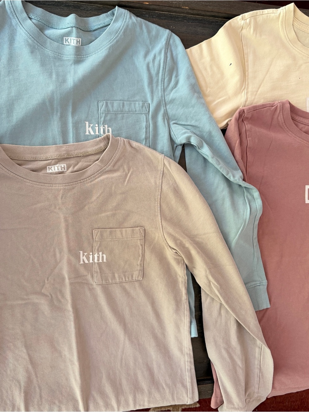 KITH KIDS BUNDLE sz10-11 2long sleeve , 2 shirt sleeve , never worn
